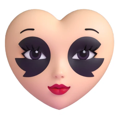 goth heart emoji sticker