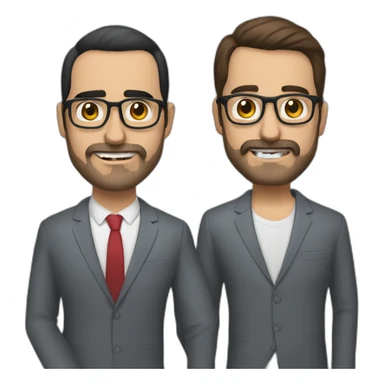 berto romero and andreu buenafuente sticker