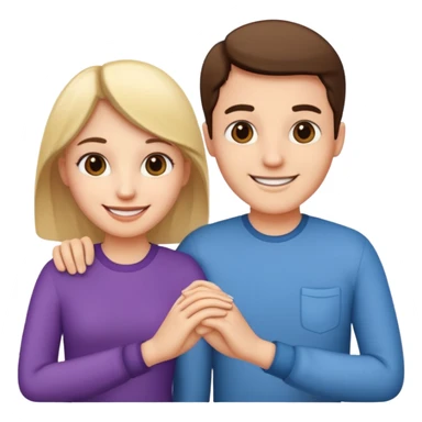 couple holding hands sticker