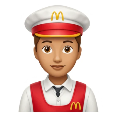 McDonald’s worker sticker