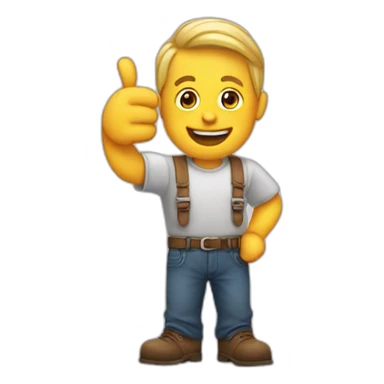 baber gives a thumbs up sticker