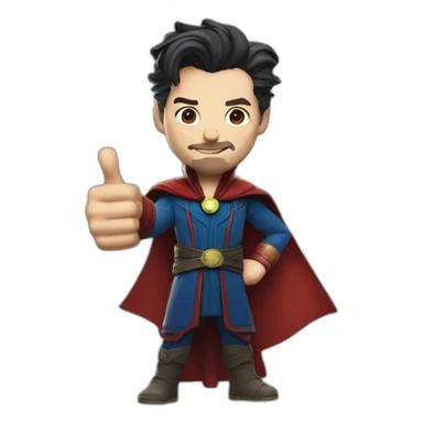 Doctor Strange giving a thumbs-up sticker