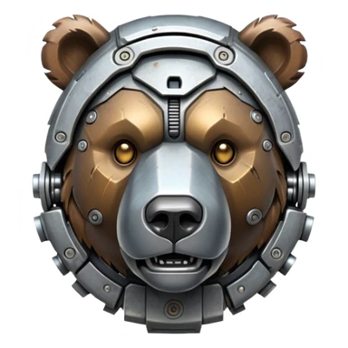 Grizzly Cyborg  sticker