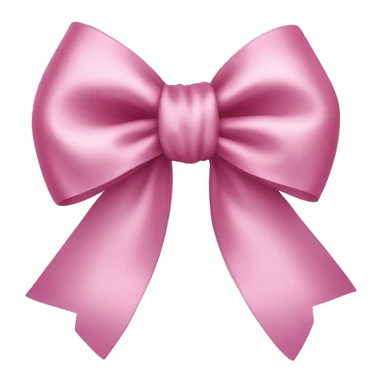 Pink satin bow  sticker