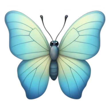 blue baby butterlfly sticker