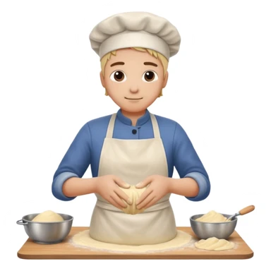 pasta dough making sticker