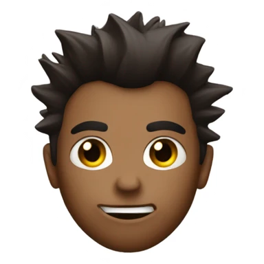 Dark Brown Punk heart sticker