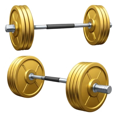 barbell silver sticker