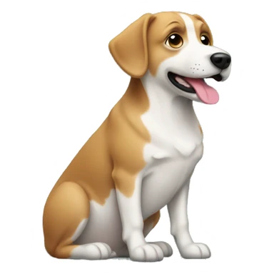 My dog next to a Christmas tree  sticker