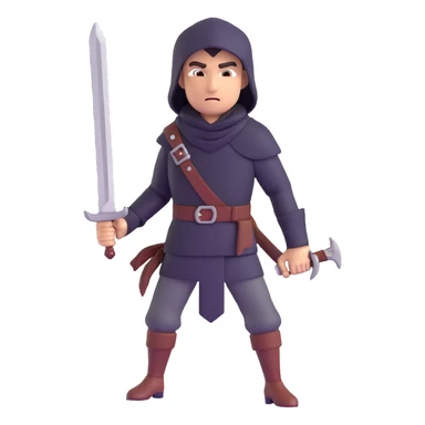 rogue thief with daggers sticker