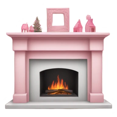 Winter Pink FirePlace sticker