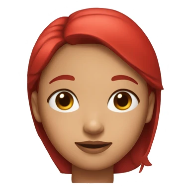 Big Forehead girl with red top sticker