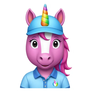 Funny preppy unicorn  sticker