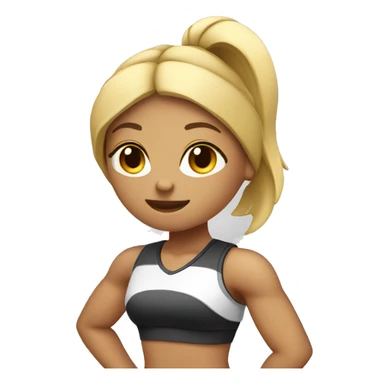 Sweats and athletics and gym girl sticker