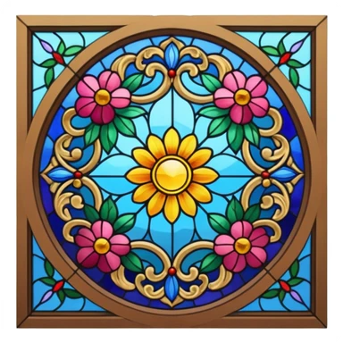 Stained glass window sticker