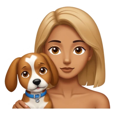 Dog and a human sticker