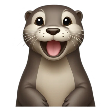 loving otter sticker