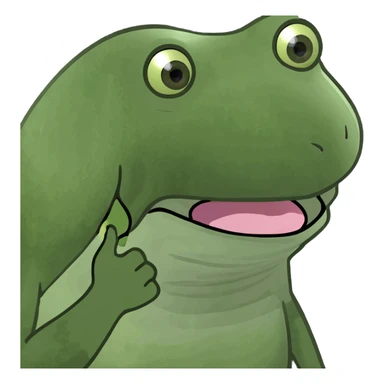 Tongue sticking out with hands sticker