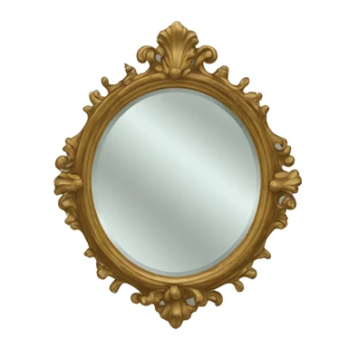 Antique mirror  sticker