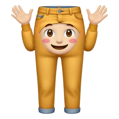 emoji with hands and eyes digging in pants sticker