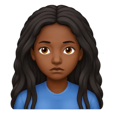 sad black prisoner long haired woman mug shot with bg no cup sticker