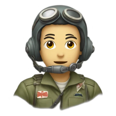 japanese kamikaze pilot sticker