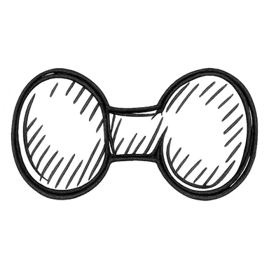 Pod Duang (bullet money), ancient Thai currency, silver, rounded barbell shape, hand-drawn sketch style sticker