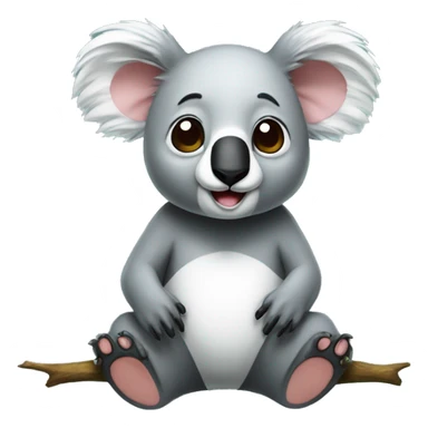 Koala panda mouse combined sticker