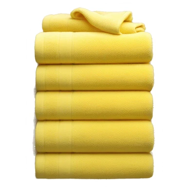 Yellow stacked towels sticker