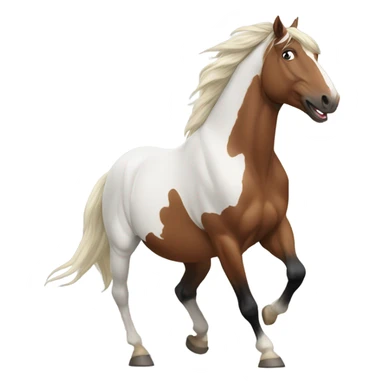 Horses rearing sticker