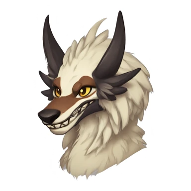 Cute Protogen-vernid-sergal-wickerbeast by griffsnuff & LiLaiRa & Falvie sticker