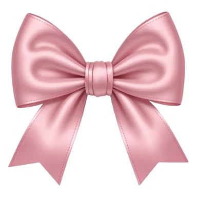 A cute light pink bow sticker