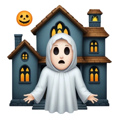 Creepy October 1st with ghosts sticker