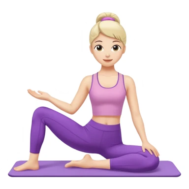 pilates girly doing pilates sticker