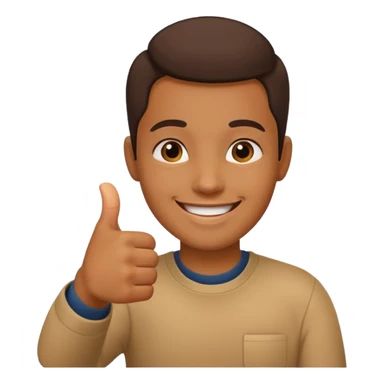 Persona de color con el pulgar arriba sticker