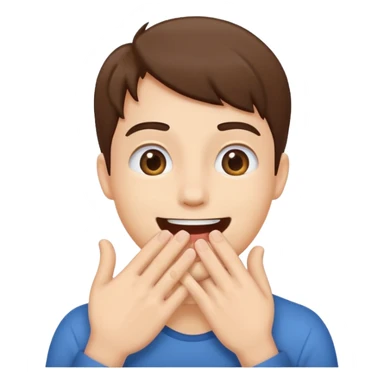 🫱🏼🫲🏼 cover 😁's mouth sticker