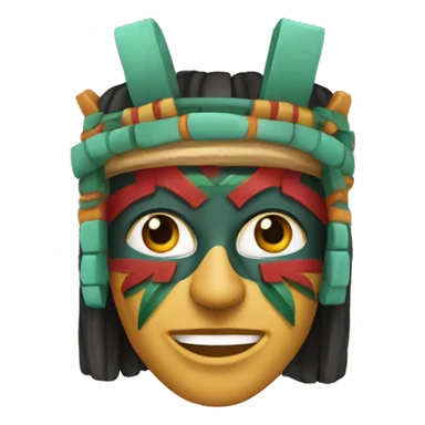 Máscara de la cultura Maya sticker