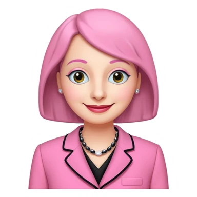 pingu mother wearing the pink chanel suit the Jackie kenddy wore sticker