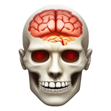 mind with pain red  sticker