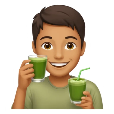 big smile with 67 and matcha sticker