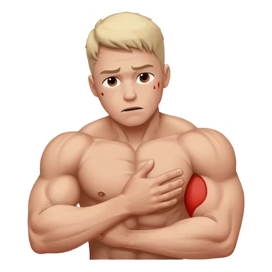 un infortunio muscolare sticker