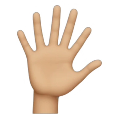 Hand say hi sticker