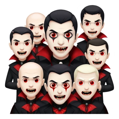 men Vampires sticker