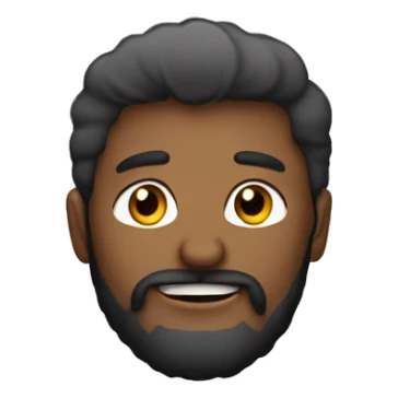 Féliciter mon équipe avec un personnage  avec un petite barbe de 3 jours sticker