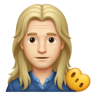 Saçı uzunolan bir erkek çiz sticker