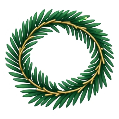 Holiday garland laying horizontally sticker