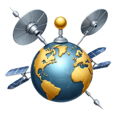 GPS-satellite system sticker