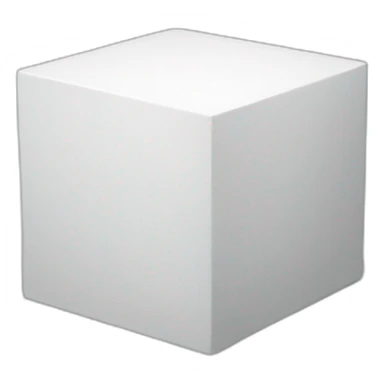 White cube sticker