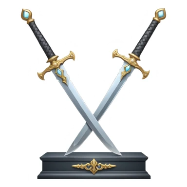 legendry sword on a showcase   sticker