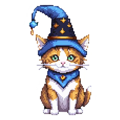 wizard cat sticker
